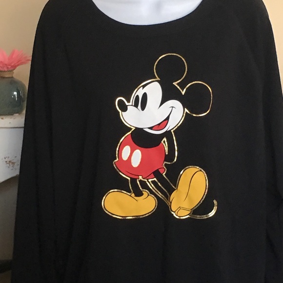 DISNEY Mickey Mouse Black Sweat Shirt - Picture 2 of 7